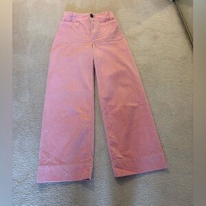 The Colette Corduroy Crop Wide-Leg Pants by Maeve